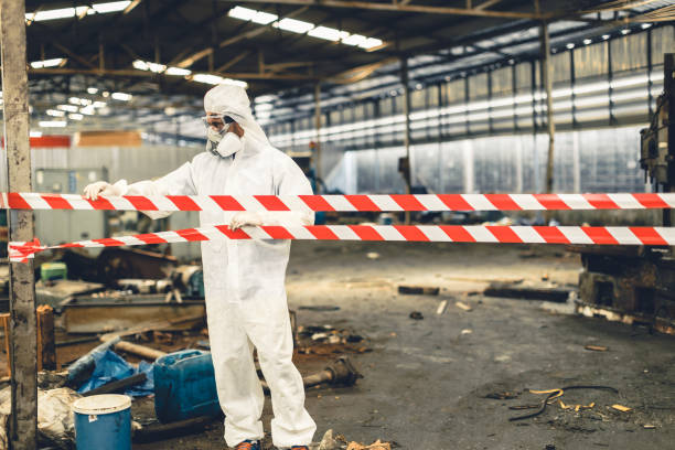 Professional Hoarding Cleanup technician working in Clermont, IN
